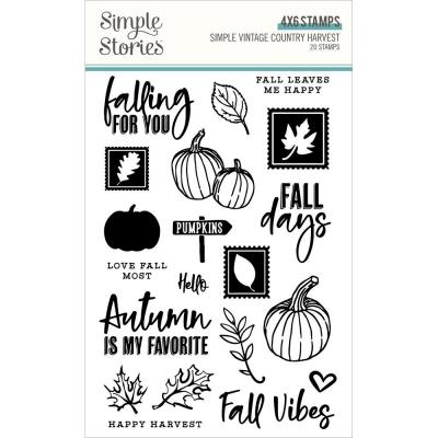 Simple Stories Vintage Country Harvest Clear Stamps - Vintage Country Harvest